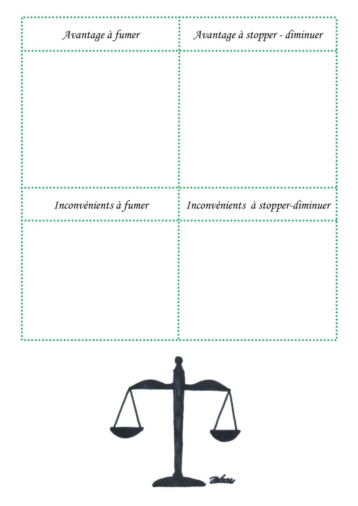 Invitationàréaliservotreproprebalancedécisionnelle Aide aux Fumeurs