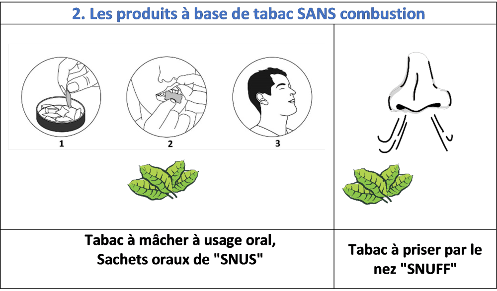 Image 2 produits du tabac SANS combustion